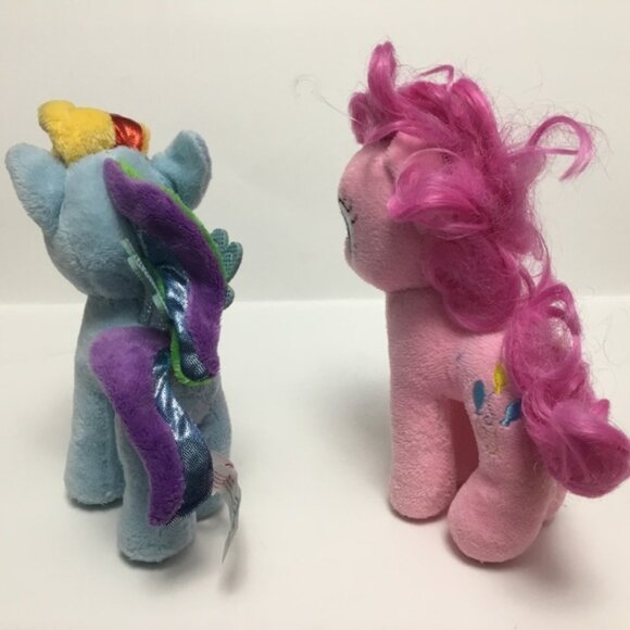My Little Pony TY Plushies Rainbow Dash and Pinkie - Picture 9 of 12